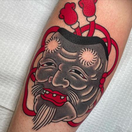 Angel Serrano - Japanese Mask Tattoo